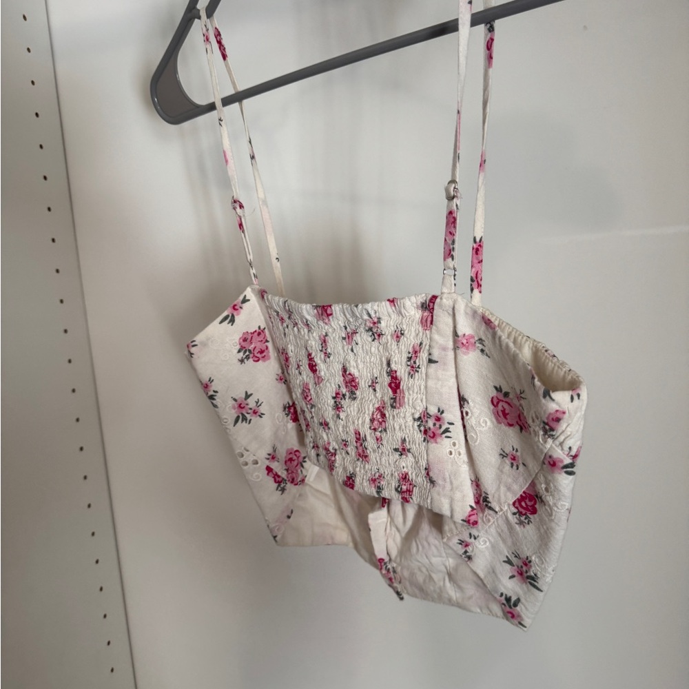 Zara Floral Pink Tank Top
